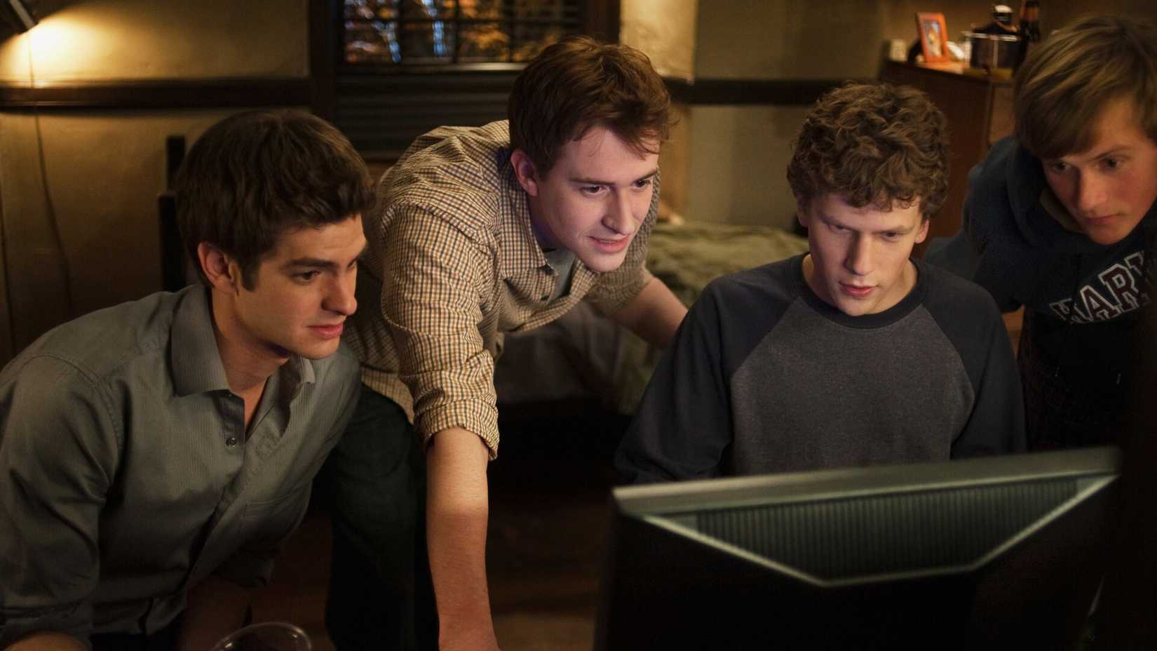 Andrew Garfield em A Rede Social