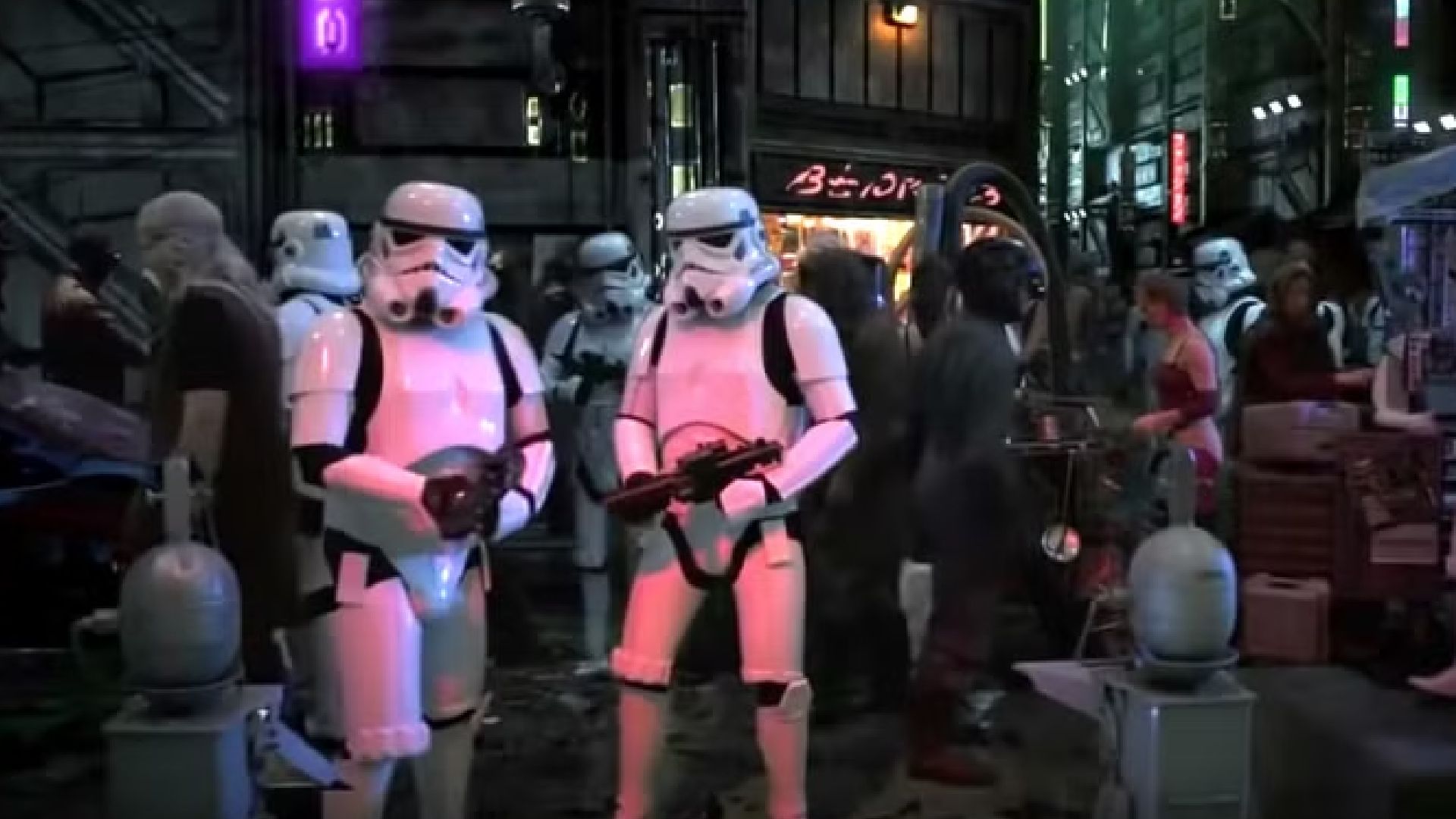 Star Wars: Underworld, arte conceitual de stormtroopers em cidade