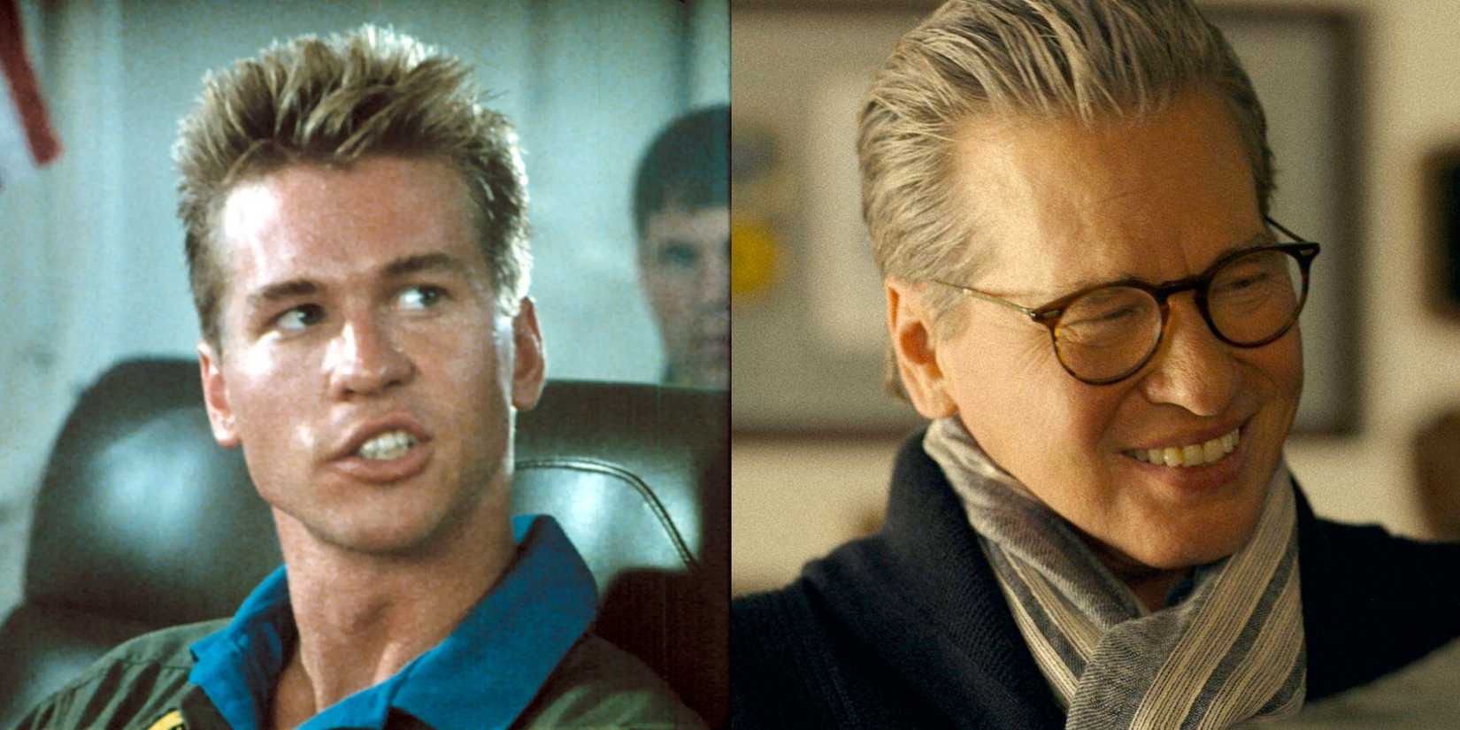Val Kilmer em Top Gun e Top Gun: Maverick