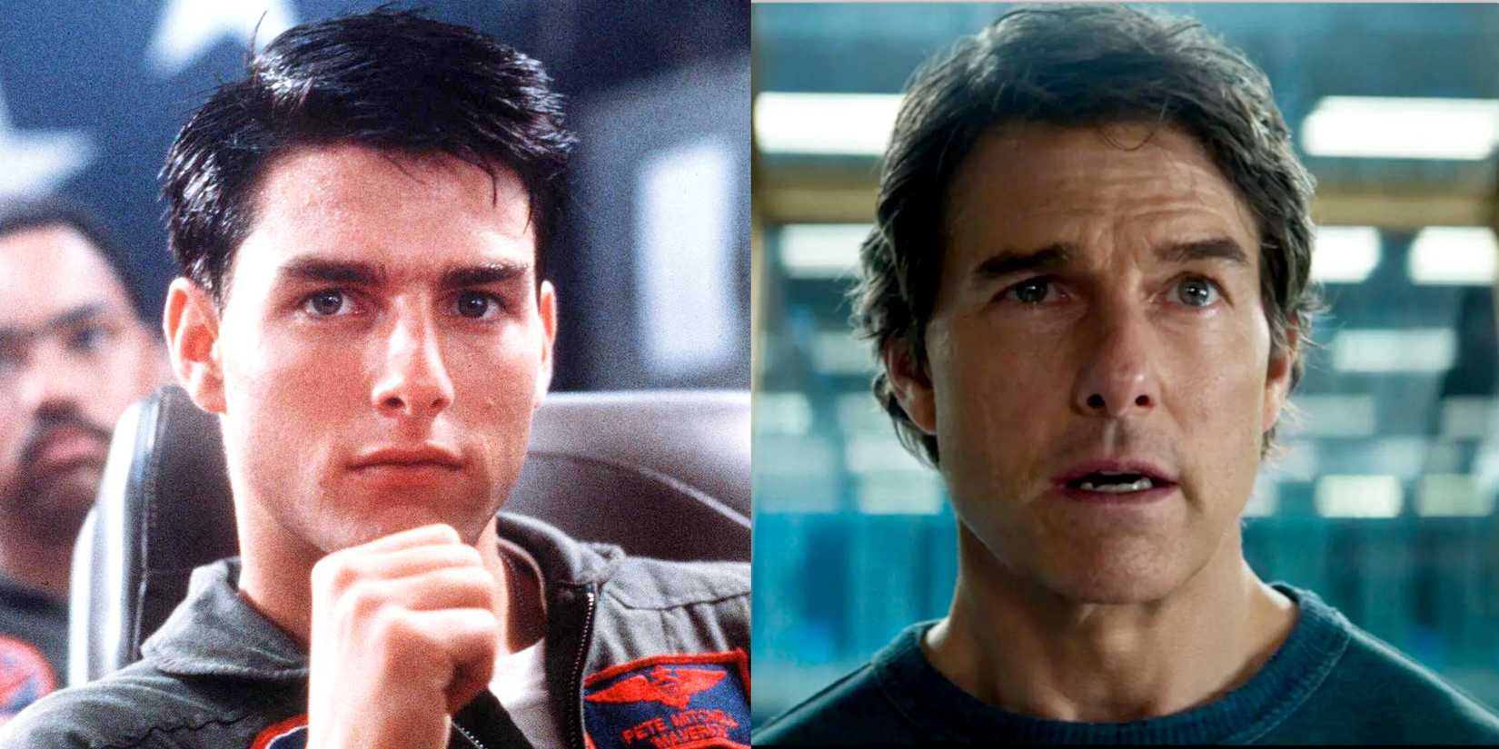 Tom Cruise em Top Gun e Missão: Impossível