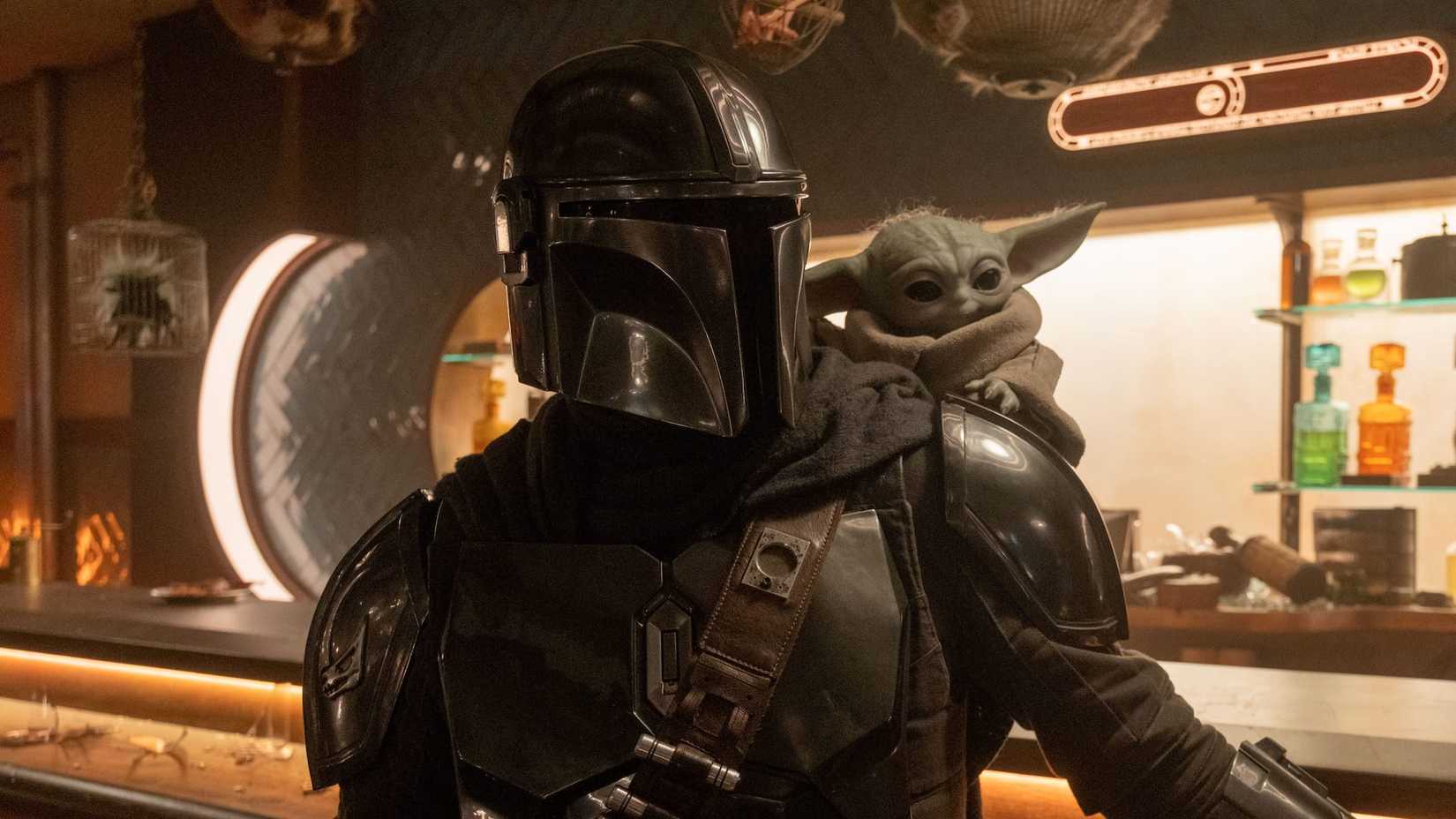 Din Djarin e Grogu em The Mandalorian & Grogu