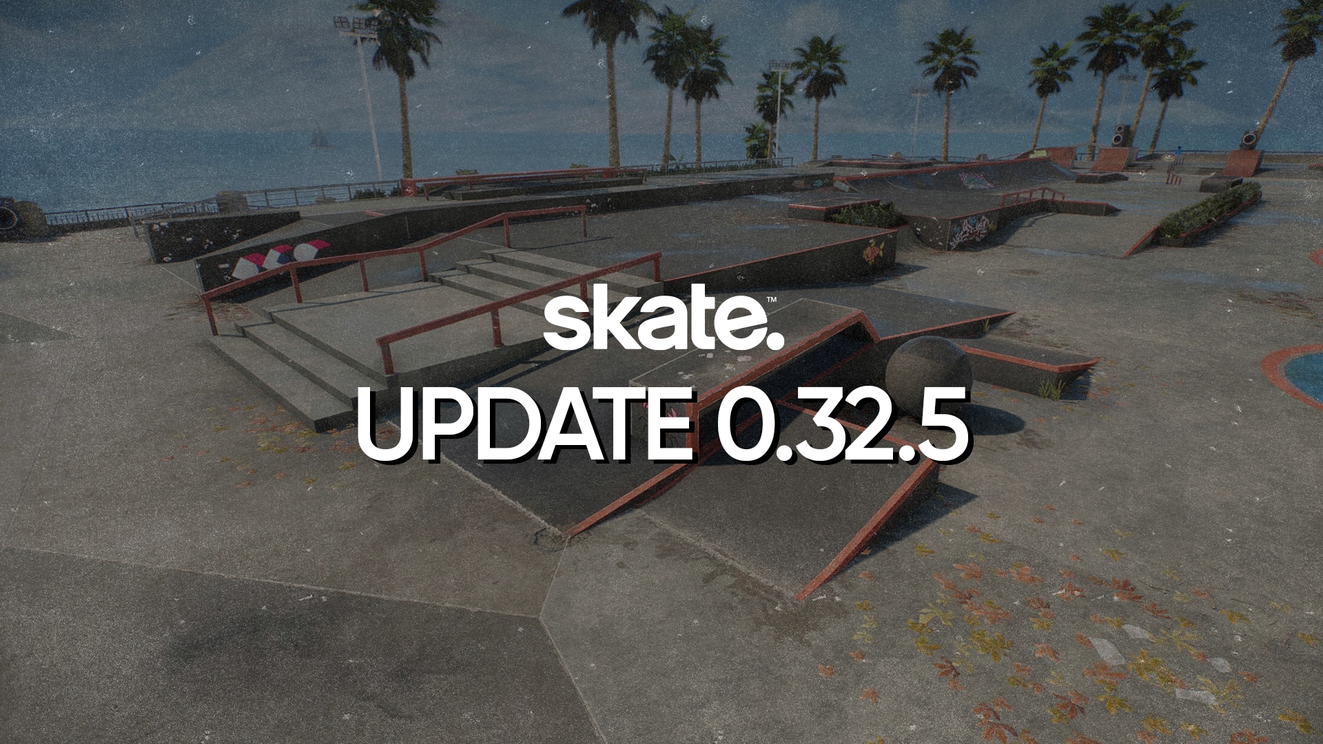 Arte da Atualização 0.32.5 de skate.