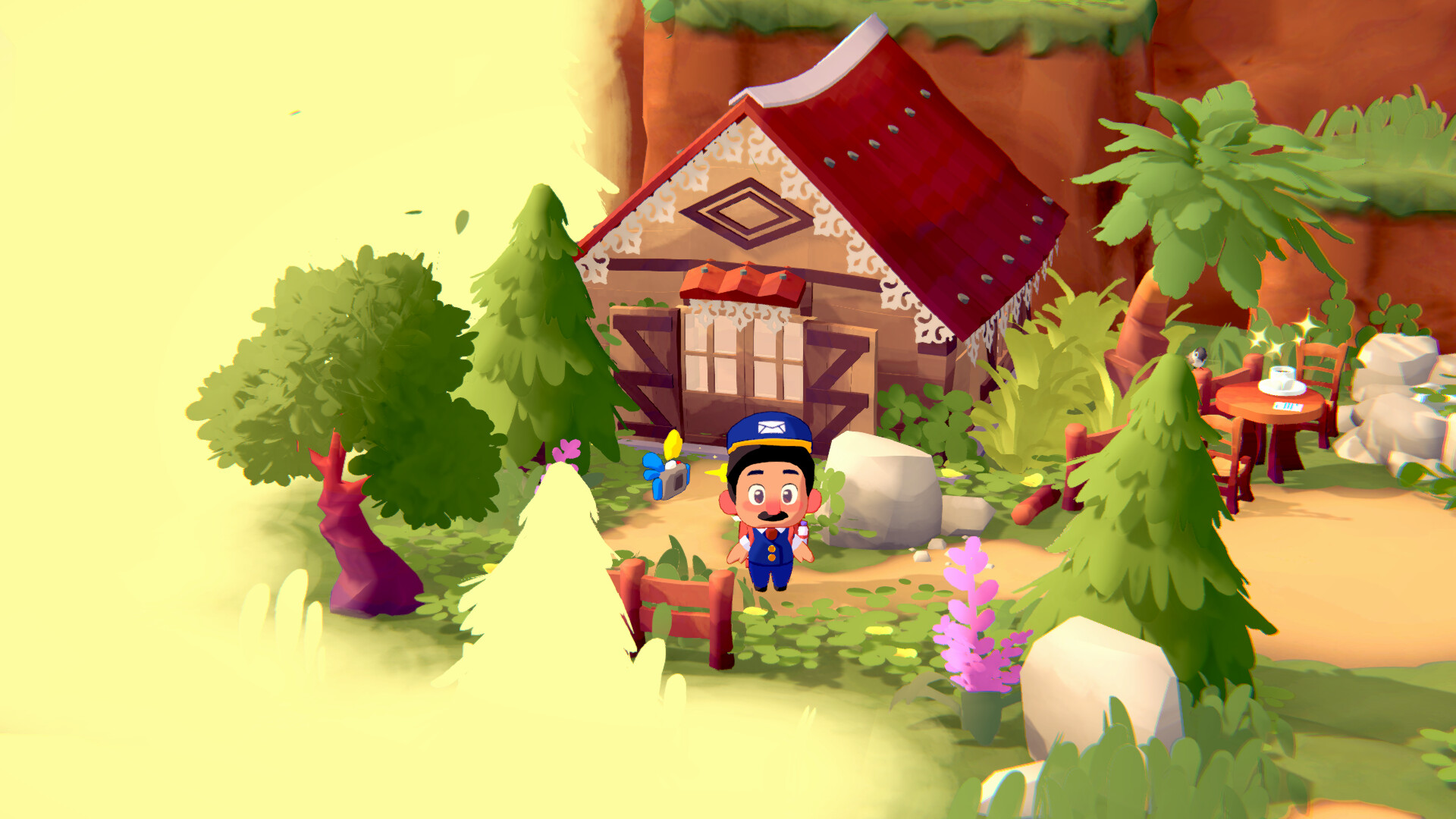 Paisagem do Circo de Mafate no jogo MAFATE